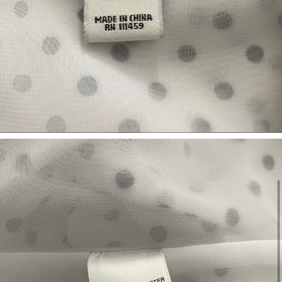 White House Black Market Black & White Tie XS - Picture 3 of 3